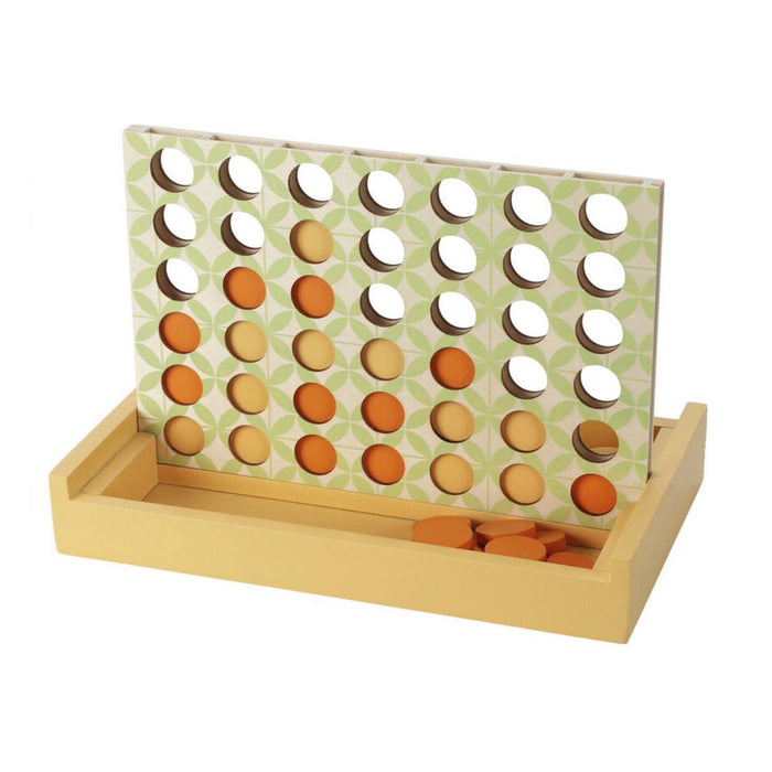 Juego 4 en raya de madera