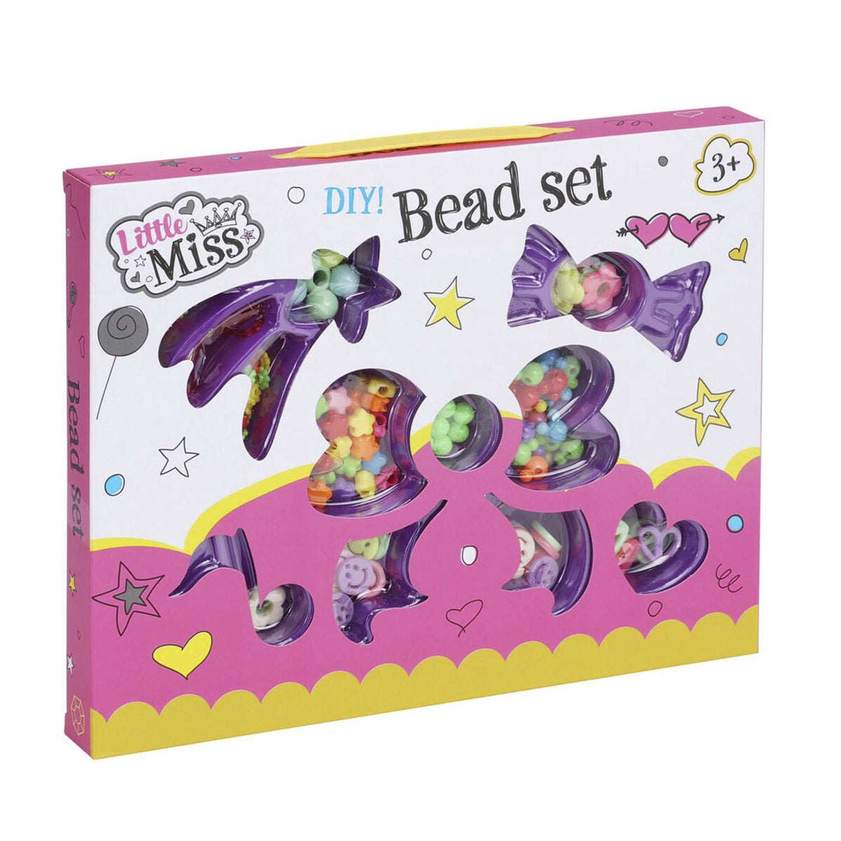 Juego de cuentas en caja para pulseras y colgantes