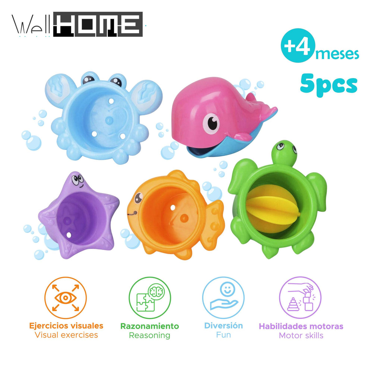 Juego de baño Waterworld 5 pzs (2)