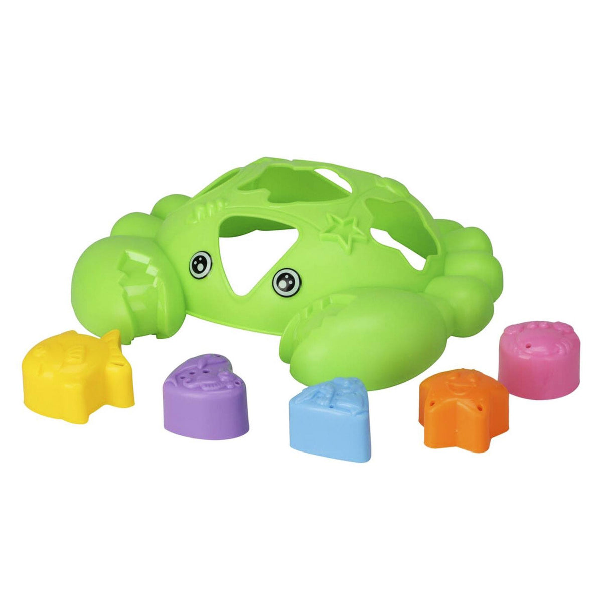 Juego de baño formato cangrejo verde