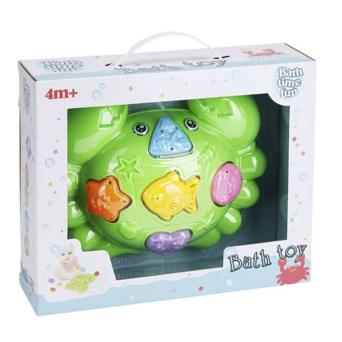 Juego de baño formato cangrejo verde (3)