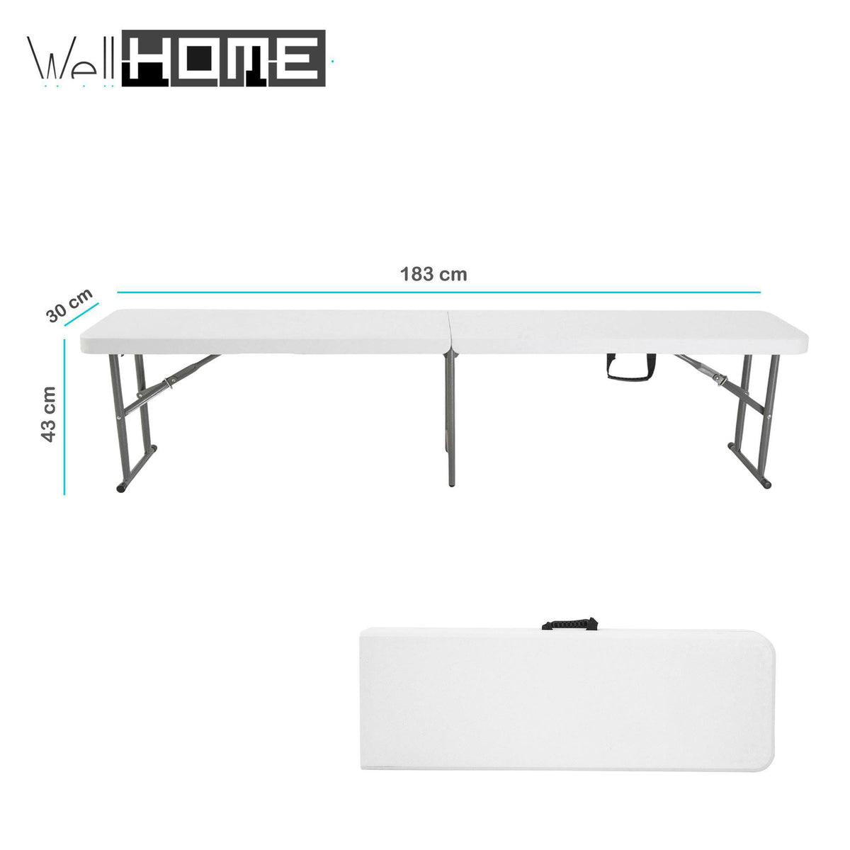 Banco plegable 183x30x43cm (3)