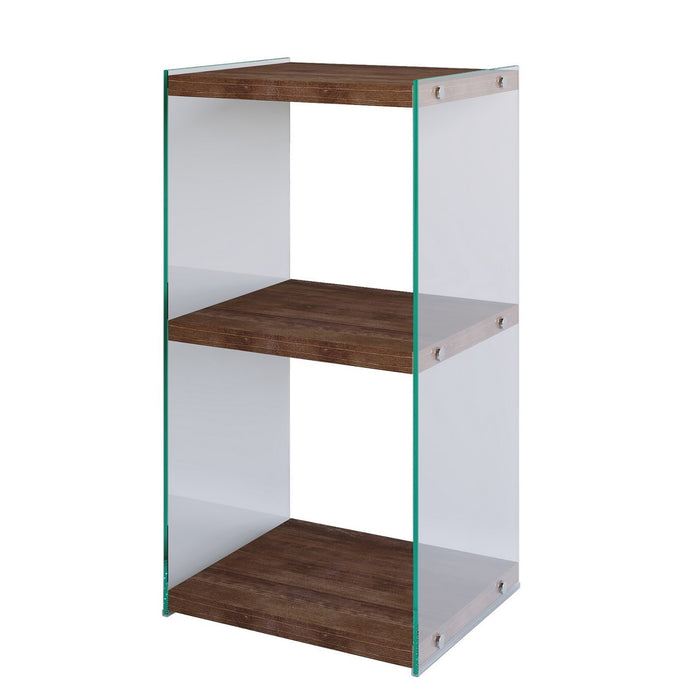 Librería madera maciza pino nogal 40x80x35 cm