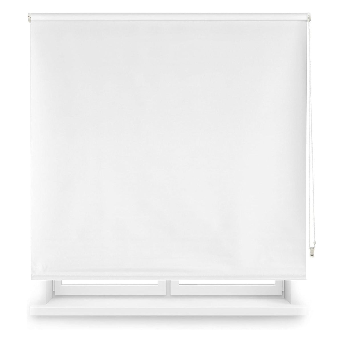 Estor enrollable opaco liso blanco roto 180x110cm