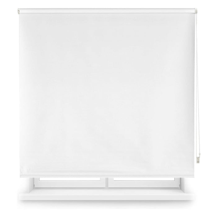 Estor enrollable opaco liso blanco roto 180x110cm