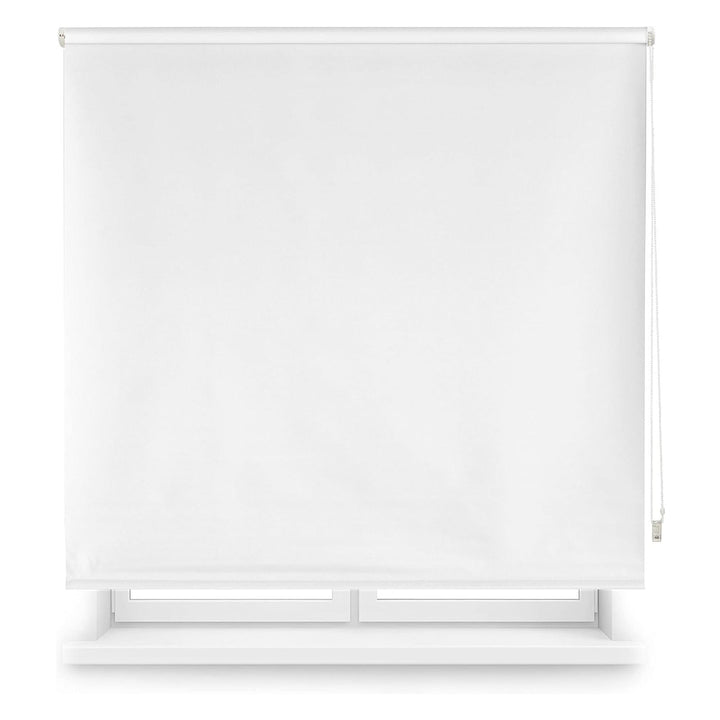 Estor enrollable opaco liso blanco roto 180x110cm