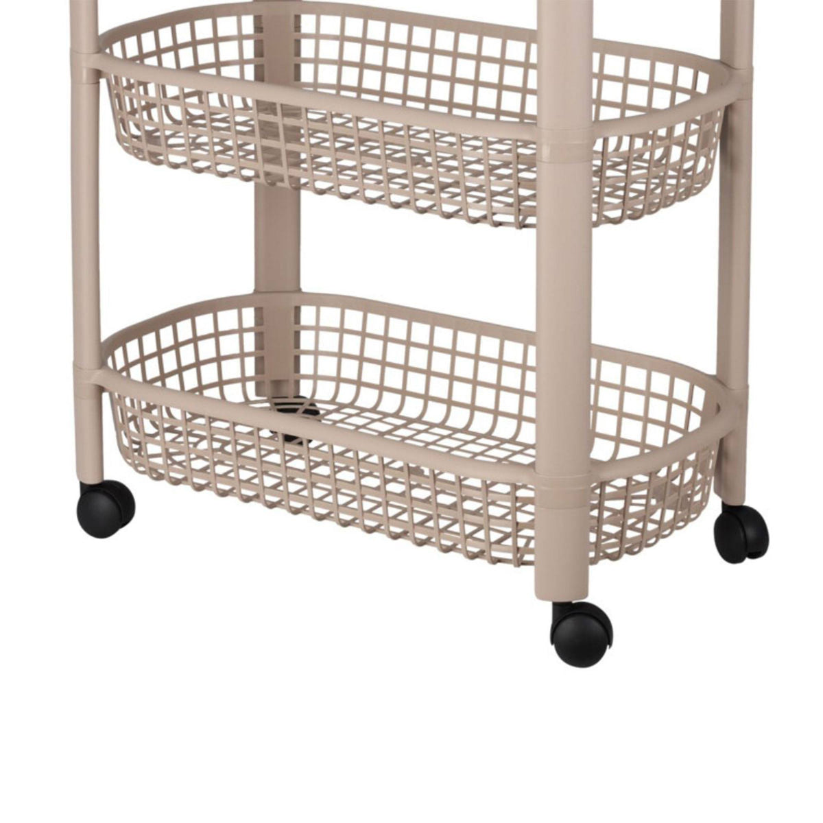 Carro de cocina con 4 ruedas color beige (6)