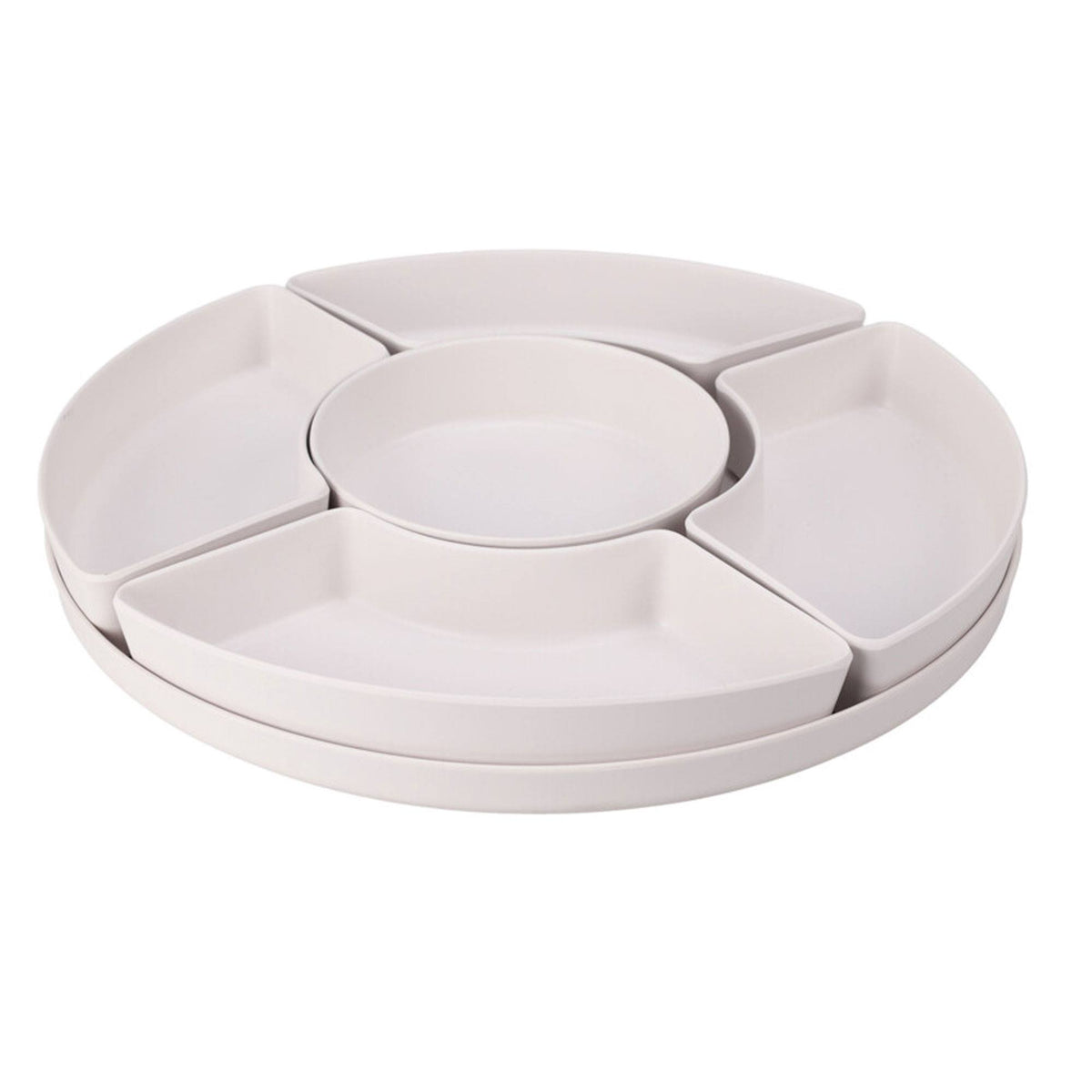Bandeja de melamina en blanco o gris