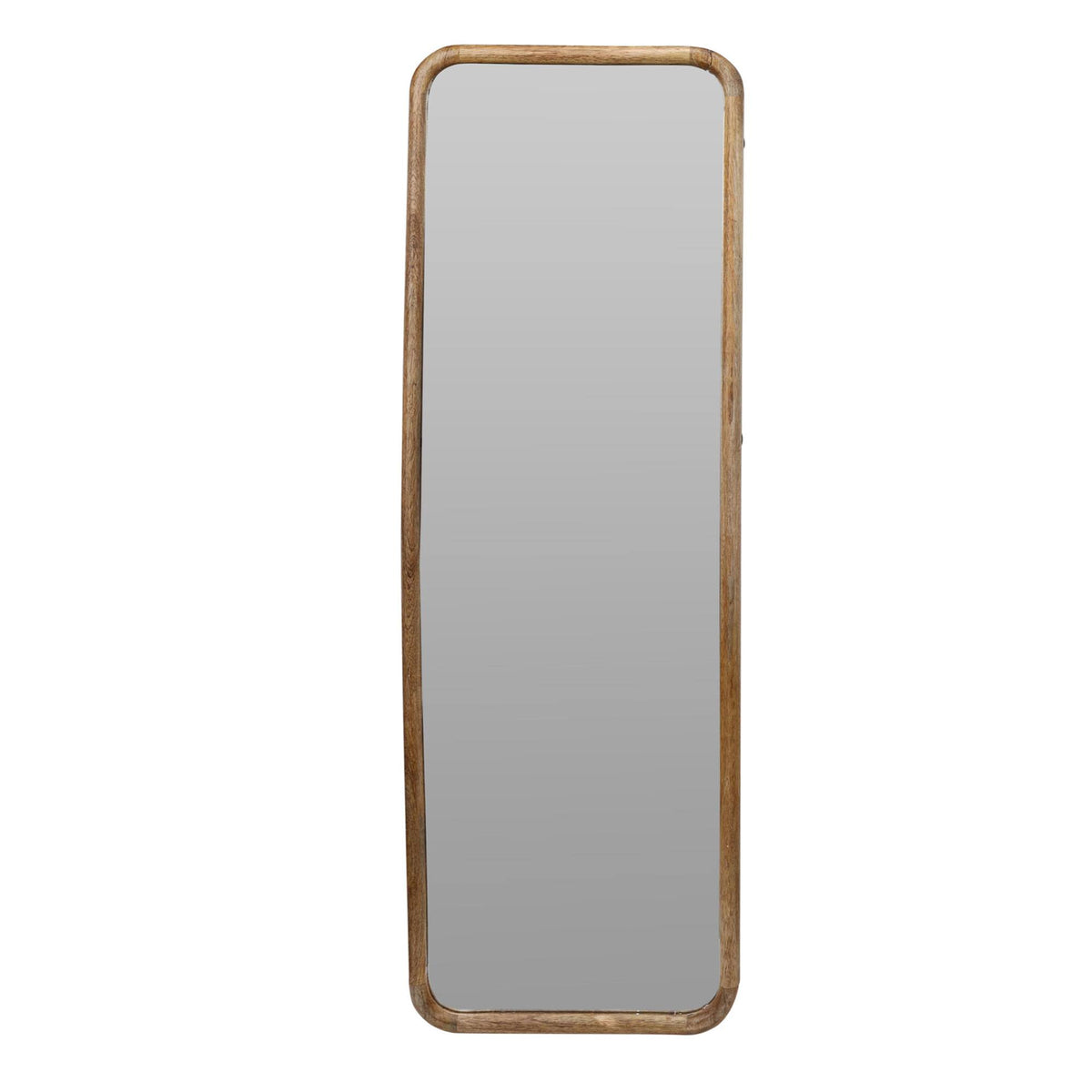 Espejo oval rectangular en madera H.115cm