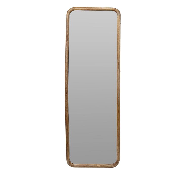 Espejo oval rectangular en madera H.115cm