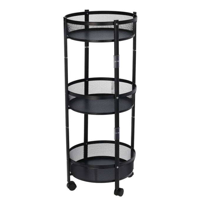 Carro de cocina plegable con ruedas Ø37x88cm
