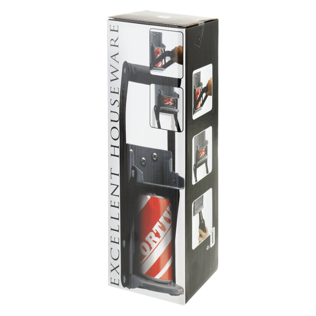 Prensa latas de metal con sujeción de goma 31x10,5x8,8cm (5)