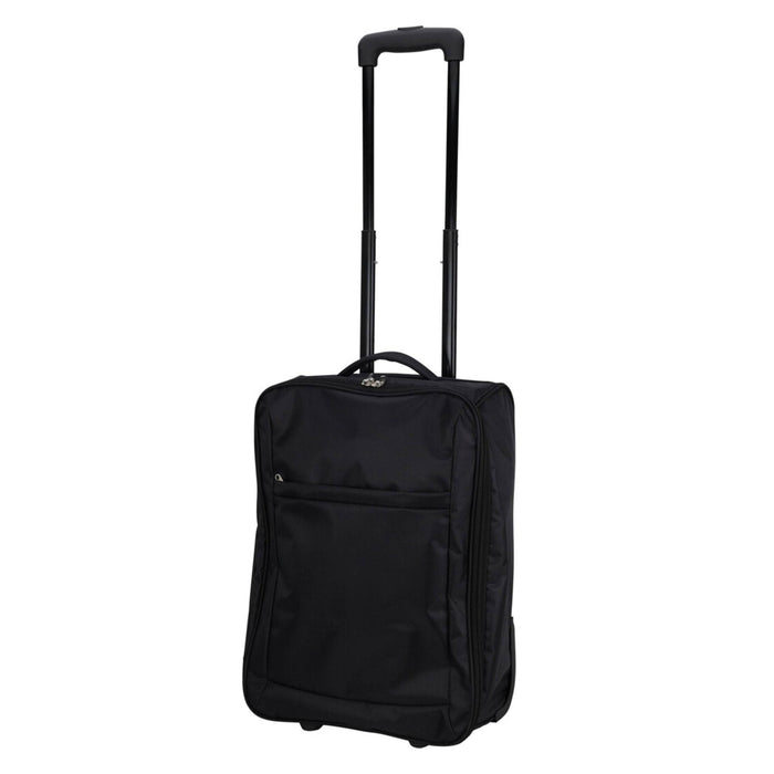 Trolley de viaje 32L negro con cierre de cremallera
