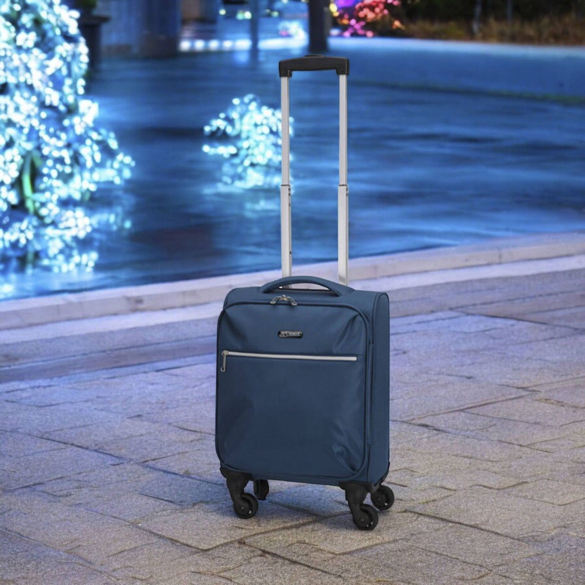 Maleta de cabina 20L poliéster azul (4)