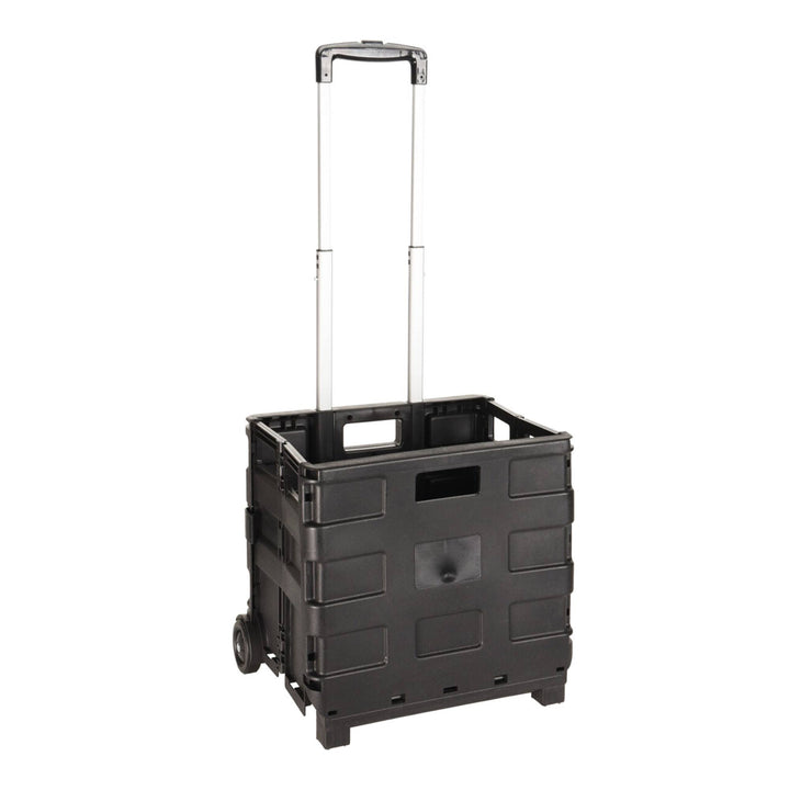 Trolley de aluminio con caja plegable color negro