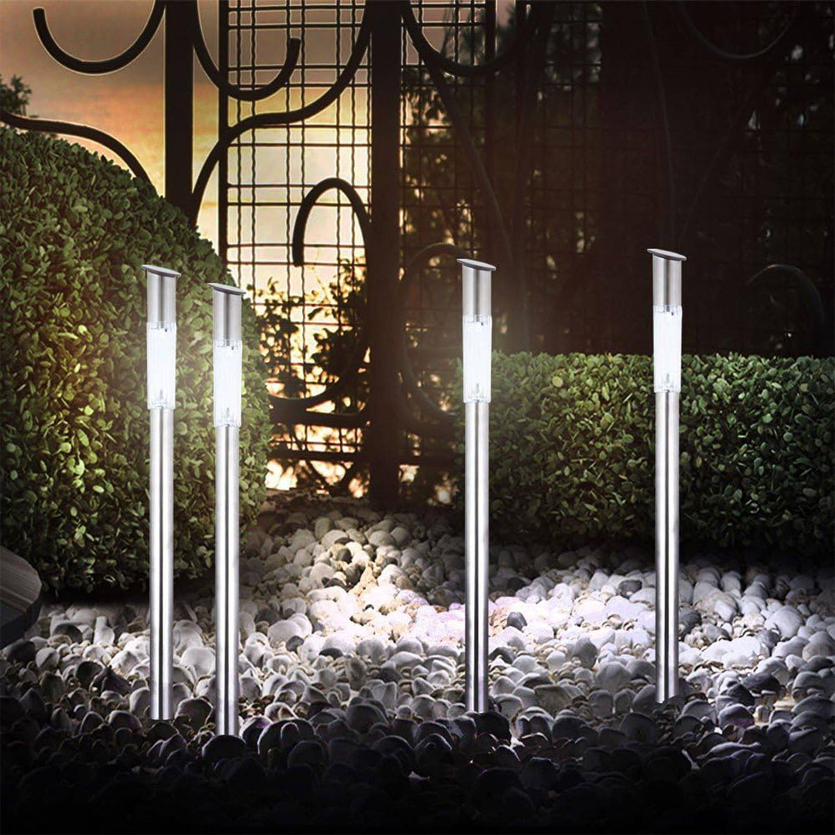 Luz solar de acero inoxidable para exterior (3)