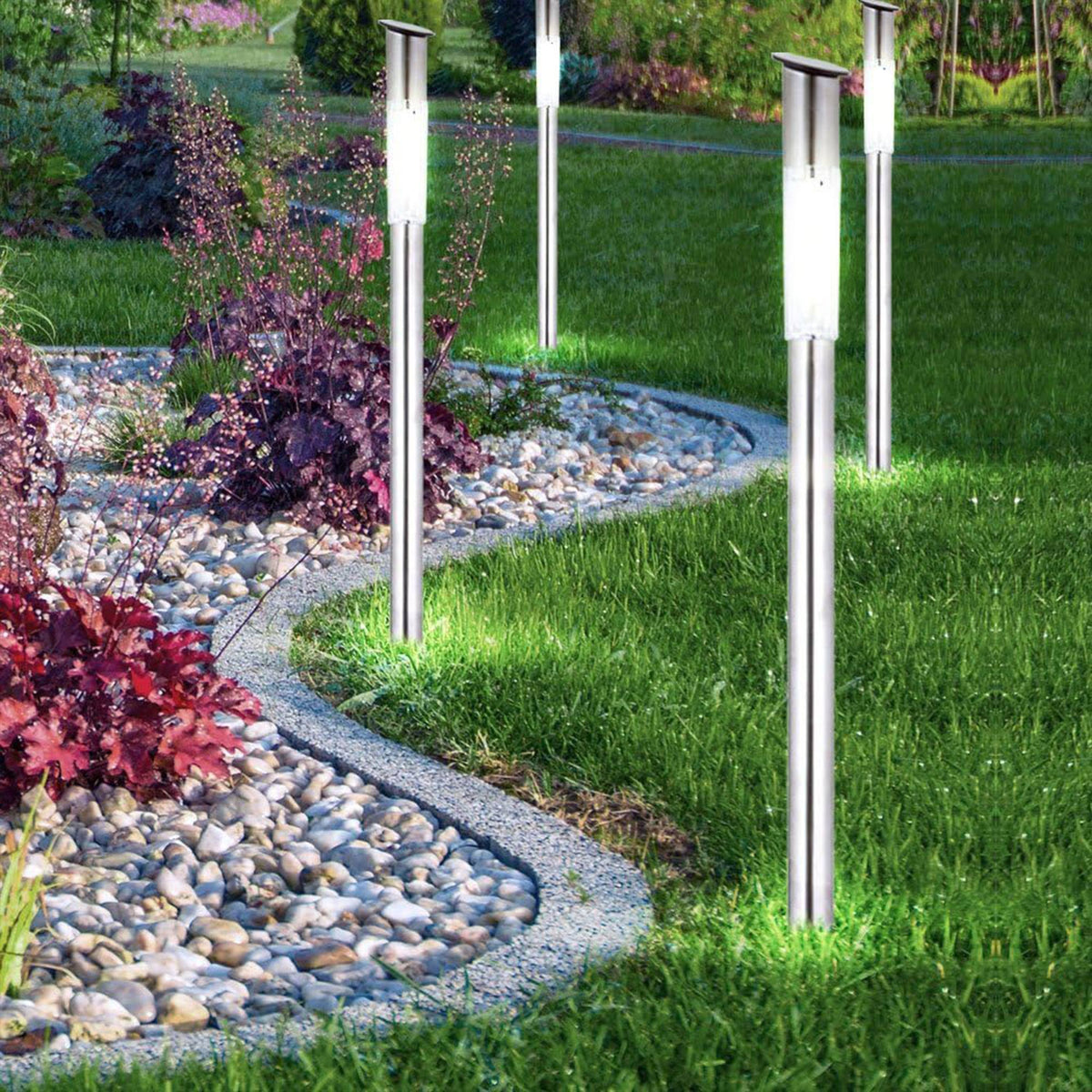 Luz solar de acero inoxidable para exterior (4)