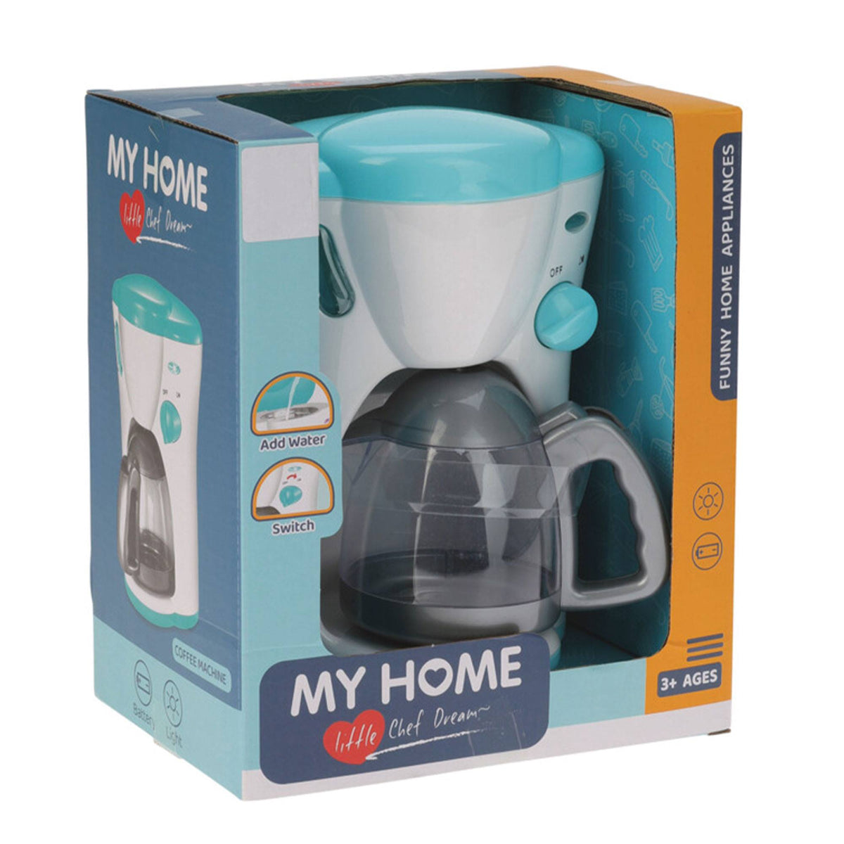 Cafetera doméstica de juguete con luz (3)