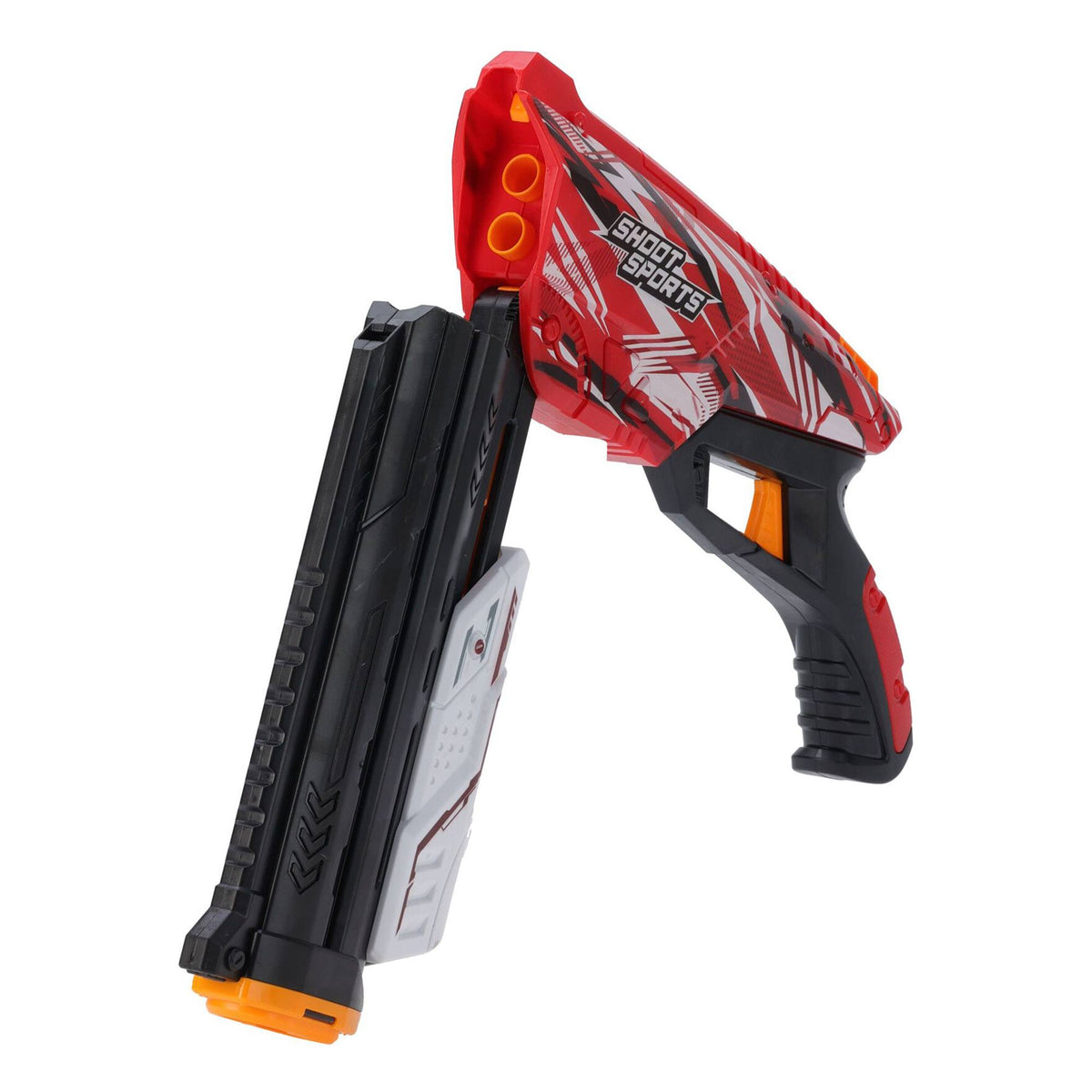 Pistola de juguete 58cm con 24 balas blandas de espuma (3)