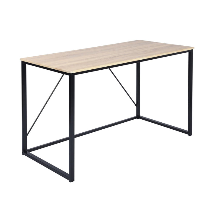 Mesa escritorio nogal y negro 120x60x74 cm