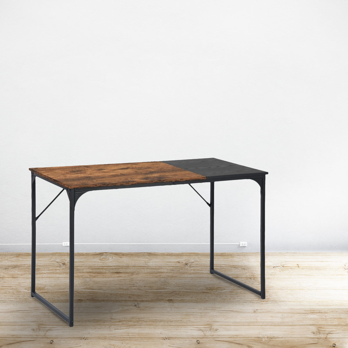 Mesa extensible vintage negro 120x60x74 cm (3)