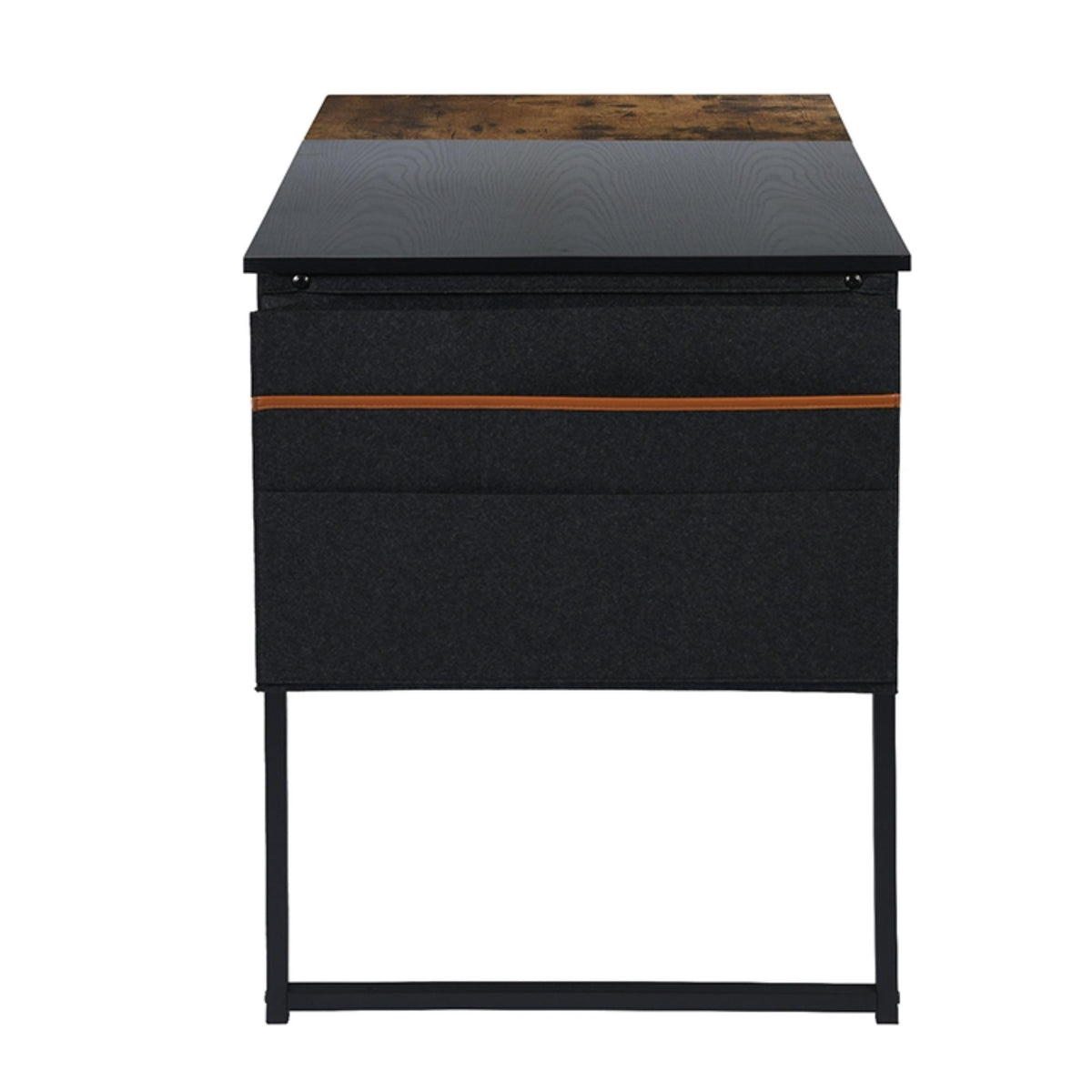Mesa plegable con portadocumentos vintage negro L.120 cm (9)