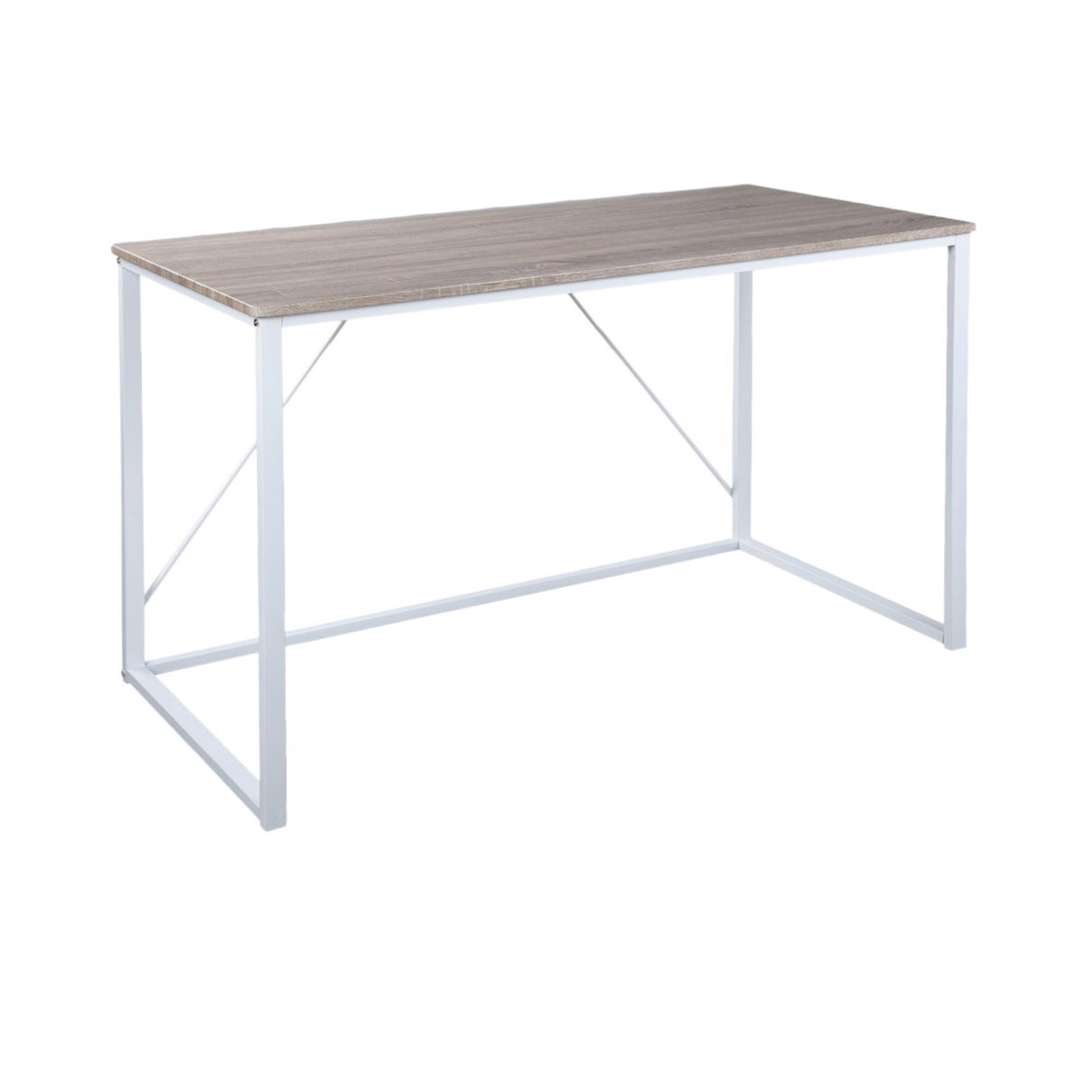 Mesa plegable escritorio blanco madera haya 120x60x74 cm