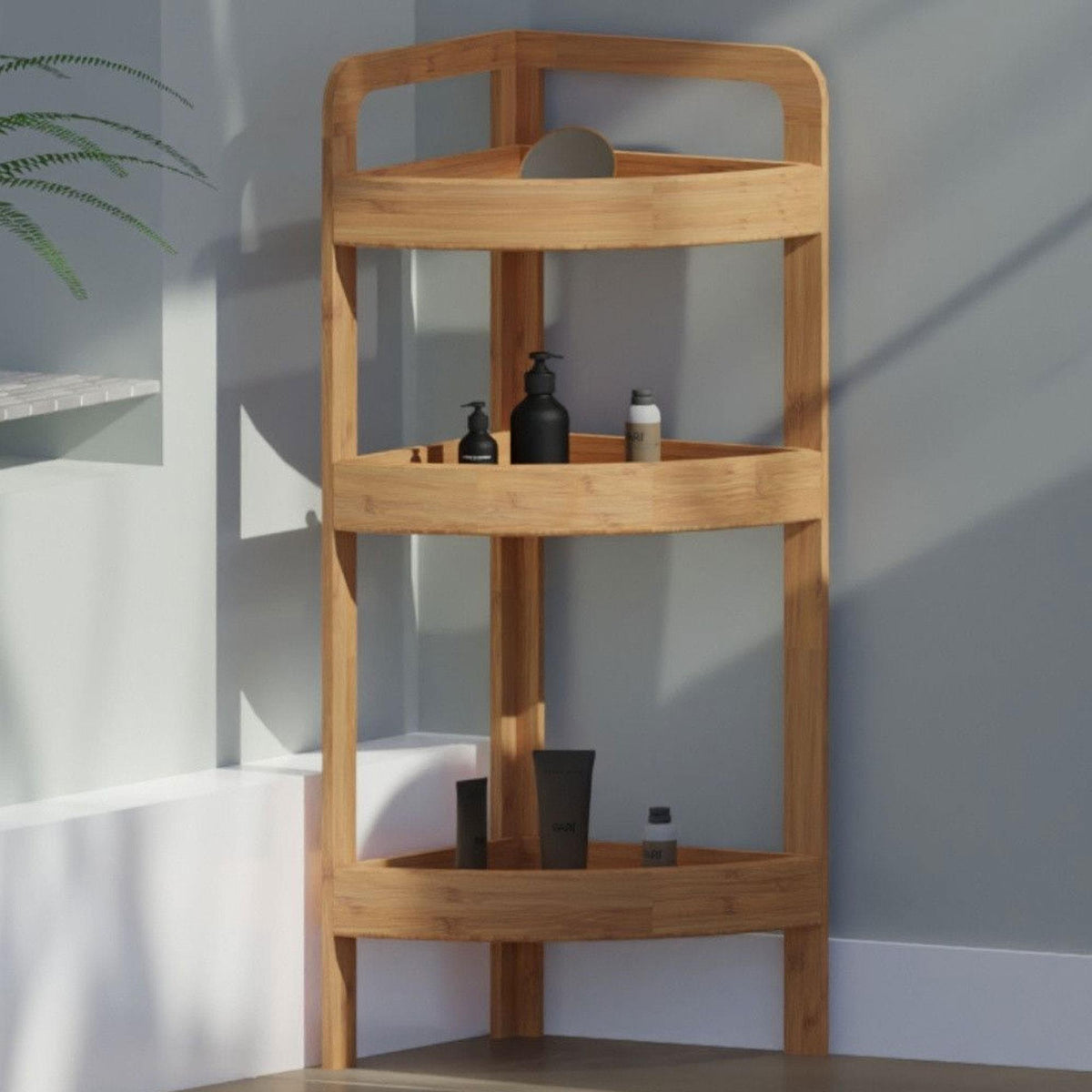 Estantería de baño 3 estantes bambú H.61cm (3)