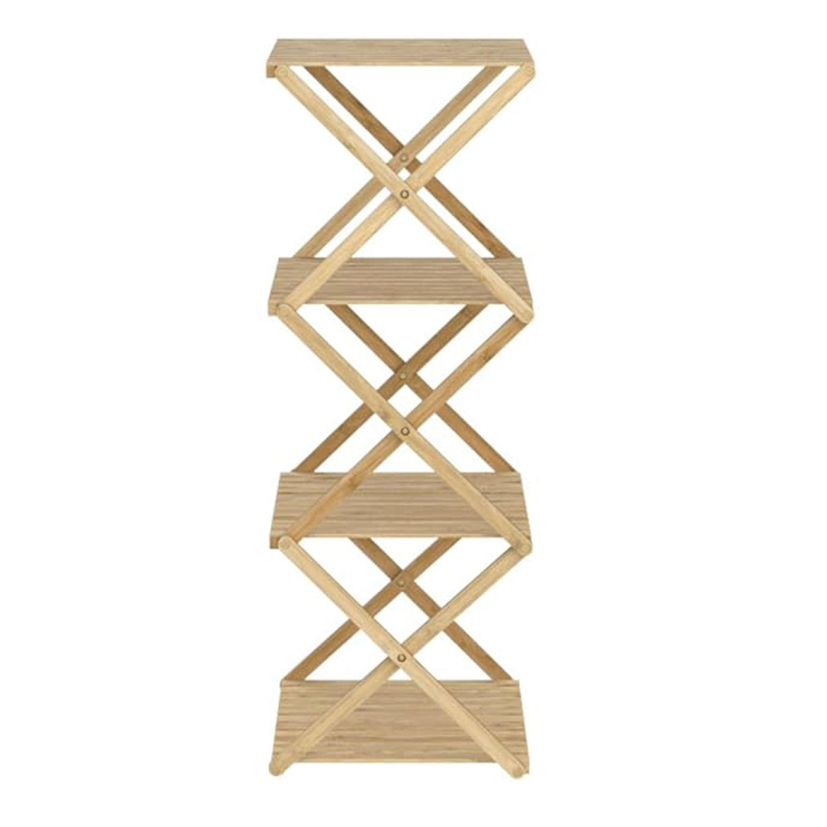 Estantería de almacenamiento 4 estantes bambú H.93,5cm (6)
