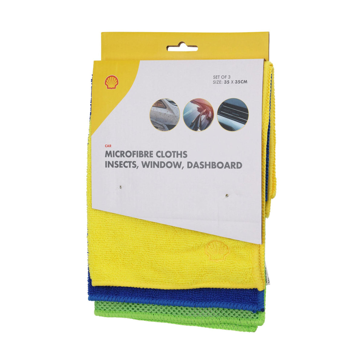 Conjunto de 3 gamuzas de microfibra multicolor 35x35cm