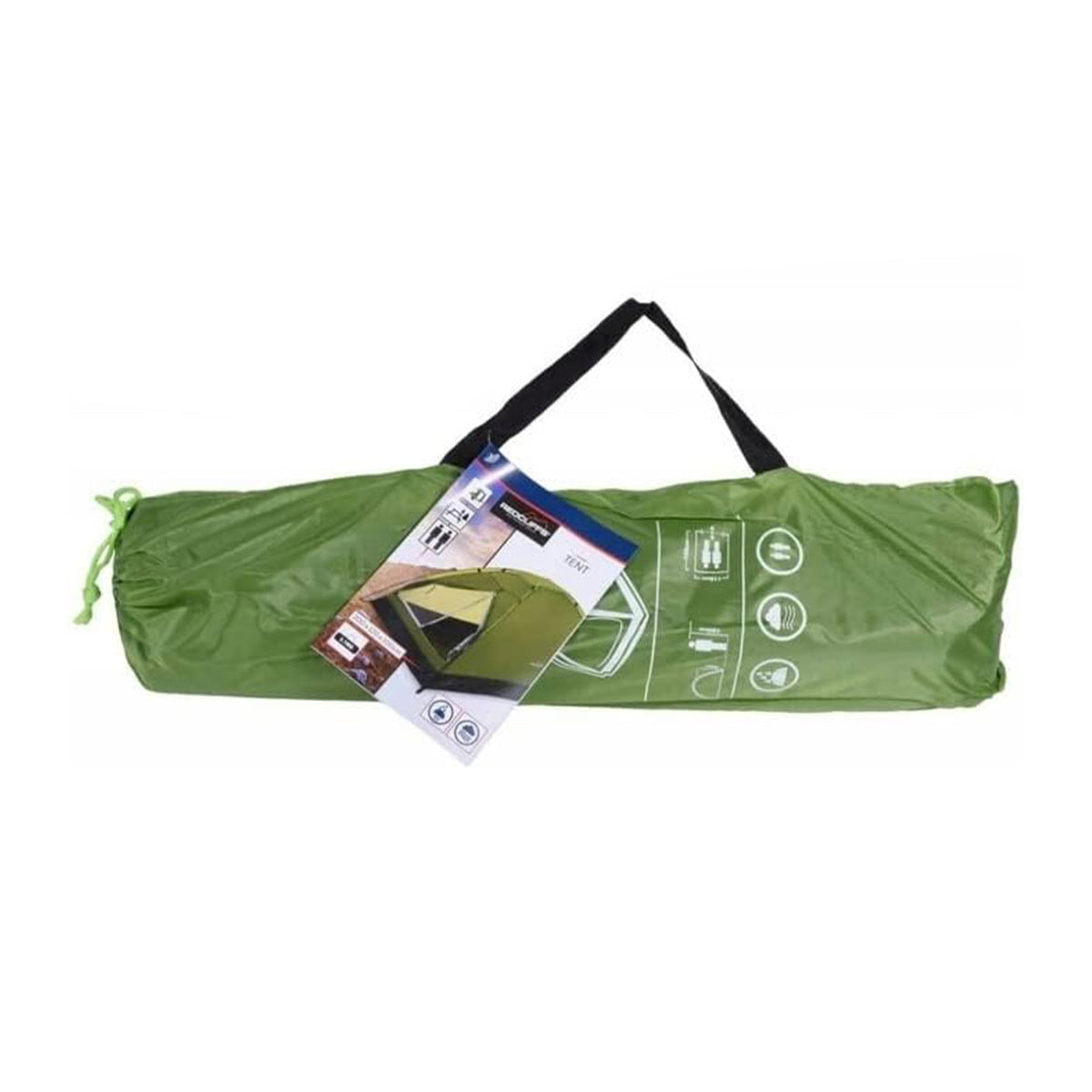Tienda de campaña monodomo 2 personas verde 200x120x100cm (6)