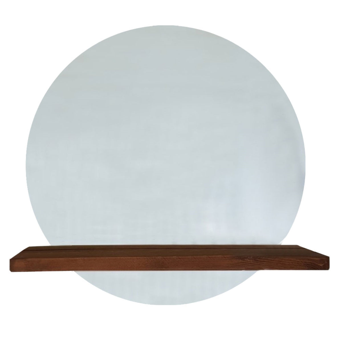 Espejo de madera maciza color nogal