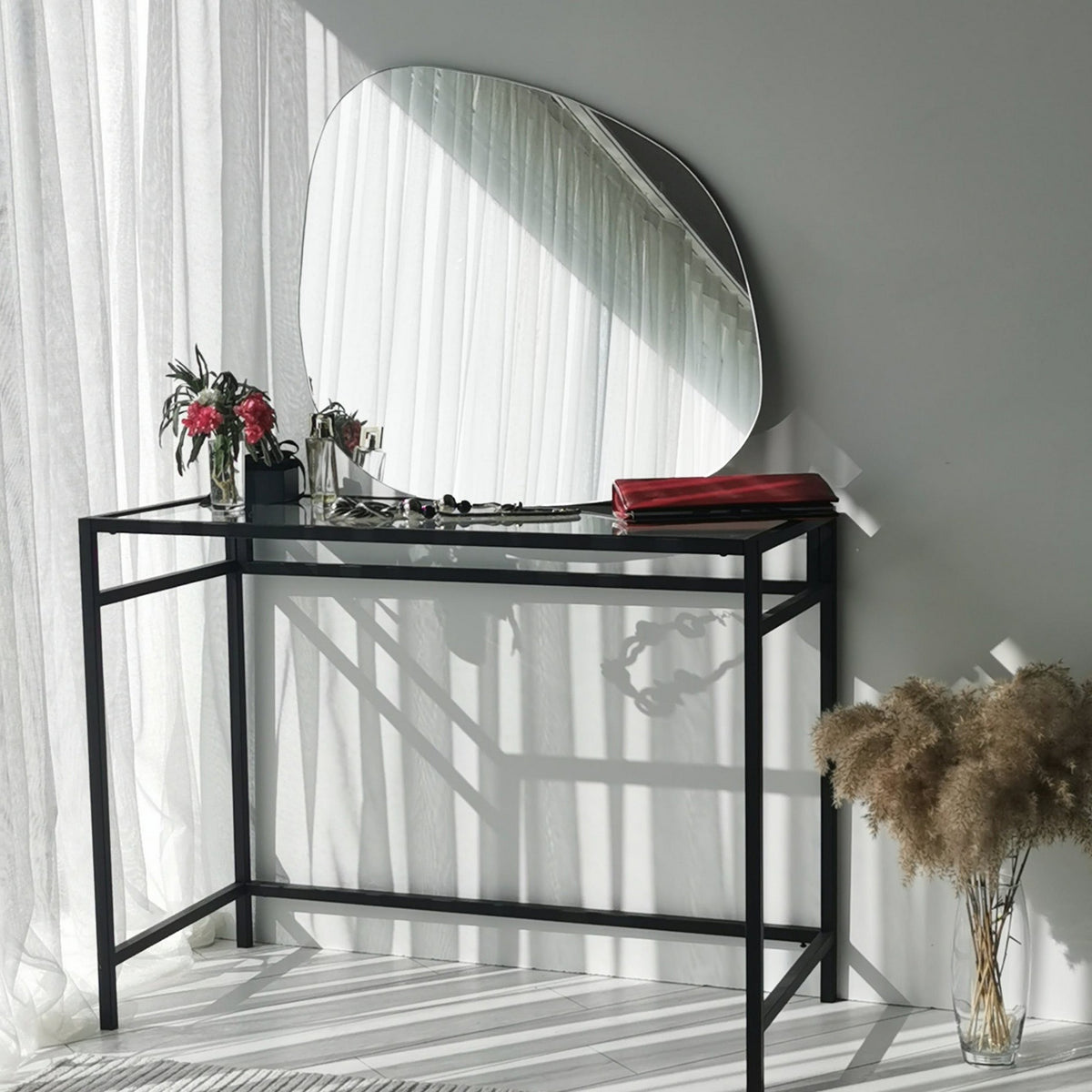 Espejo de MDF color blanco (4)