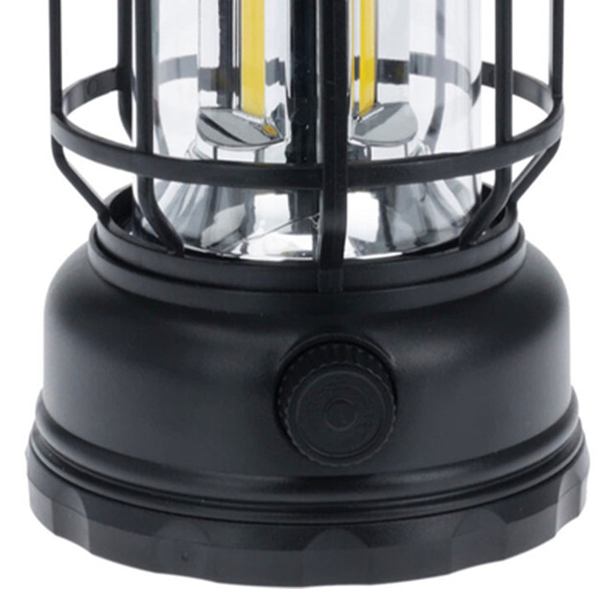 Luz de camping LED 3 bombillas recargable USB negro Ø11,5x17,8cm (8)