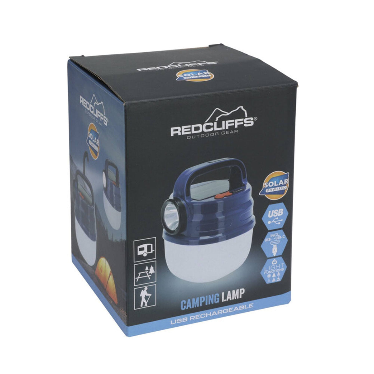 Luz de camping faro brillante con gran reflector 12,4x15,9cm (3)