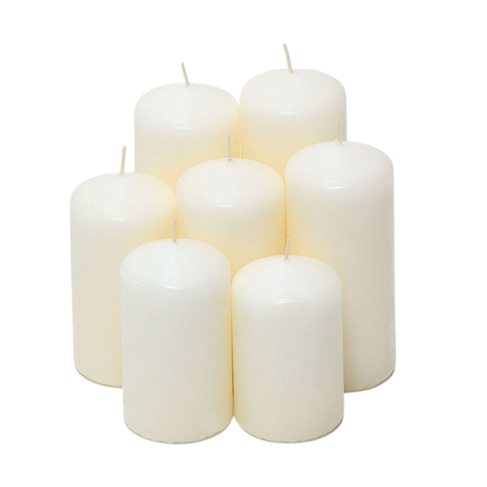 Set de velas blancas sin esencia 7 tamaños surtidos