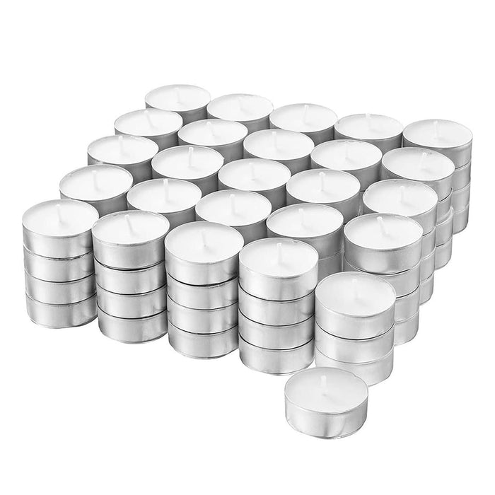 Candelitas blancas sin aroma set de 100 uds 37x10mm