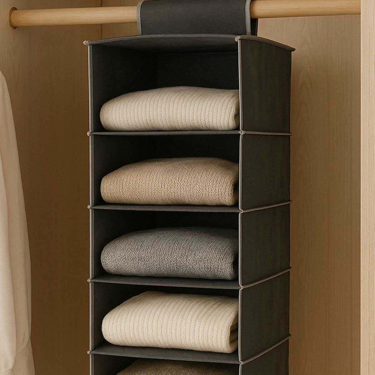 Organizador colgante para jerseys 6 estantes diseño moderno (4)