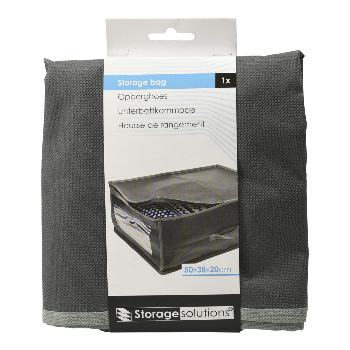 Funda protectora para manta no tejida 80g/m2 50x38x20cm gris (5)