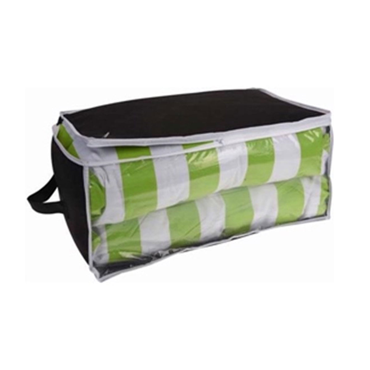 Bolsa de almacenamiento transparente negra 45x30x20cm