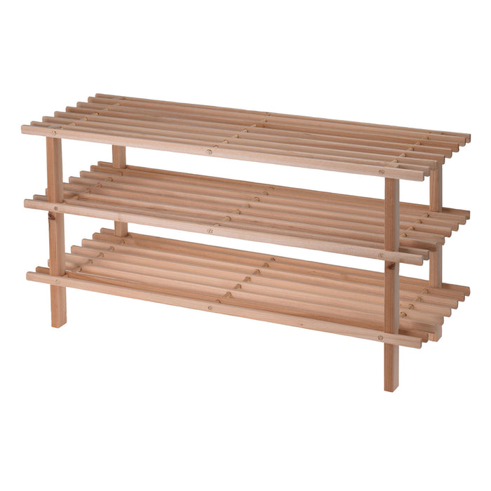 Zapatero de madera de abeto 77x26x40cm