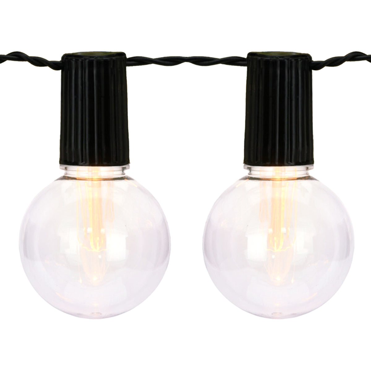 Set de 10 luces solares de fiesta LED grises con panel solar