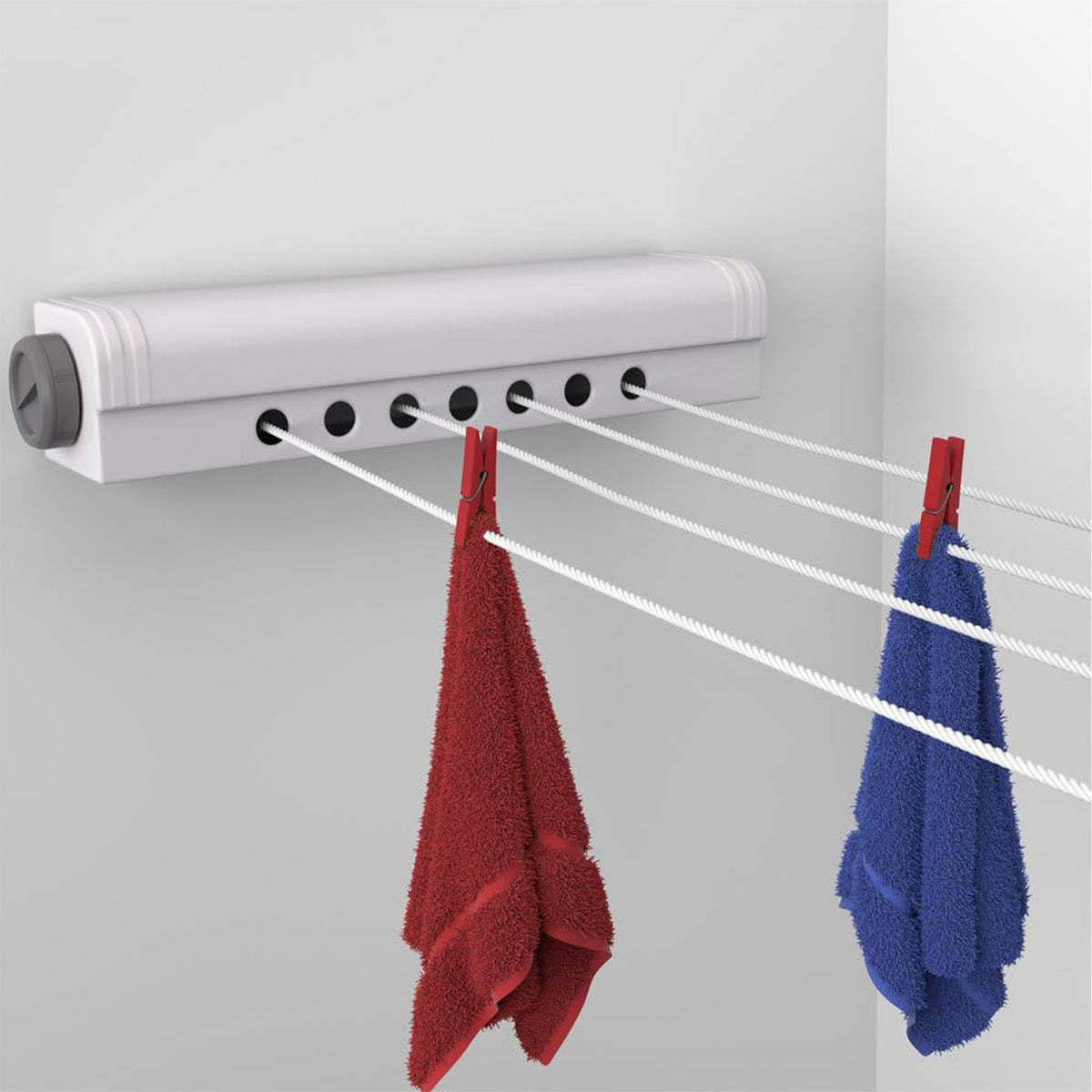 Tendedor automático 4 tenderos de 3,6m color blanco (3)
