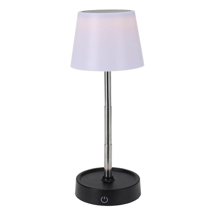 Lámpara de mesa LED retráctil luz cálida Ø10,6x11,5 cm