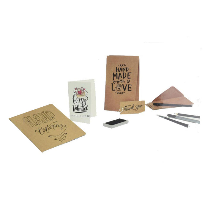 Set completo de rotulación con rotuladores pinceles tintas