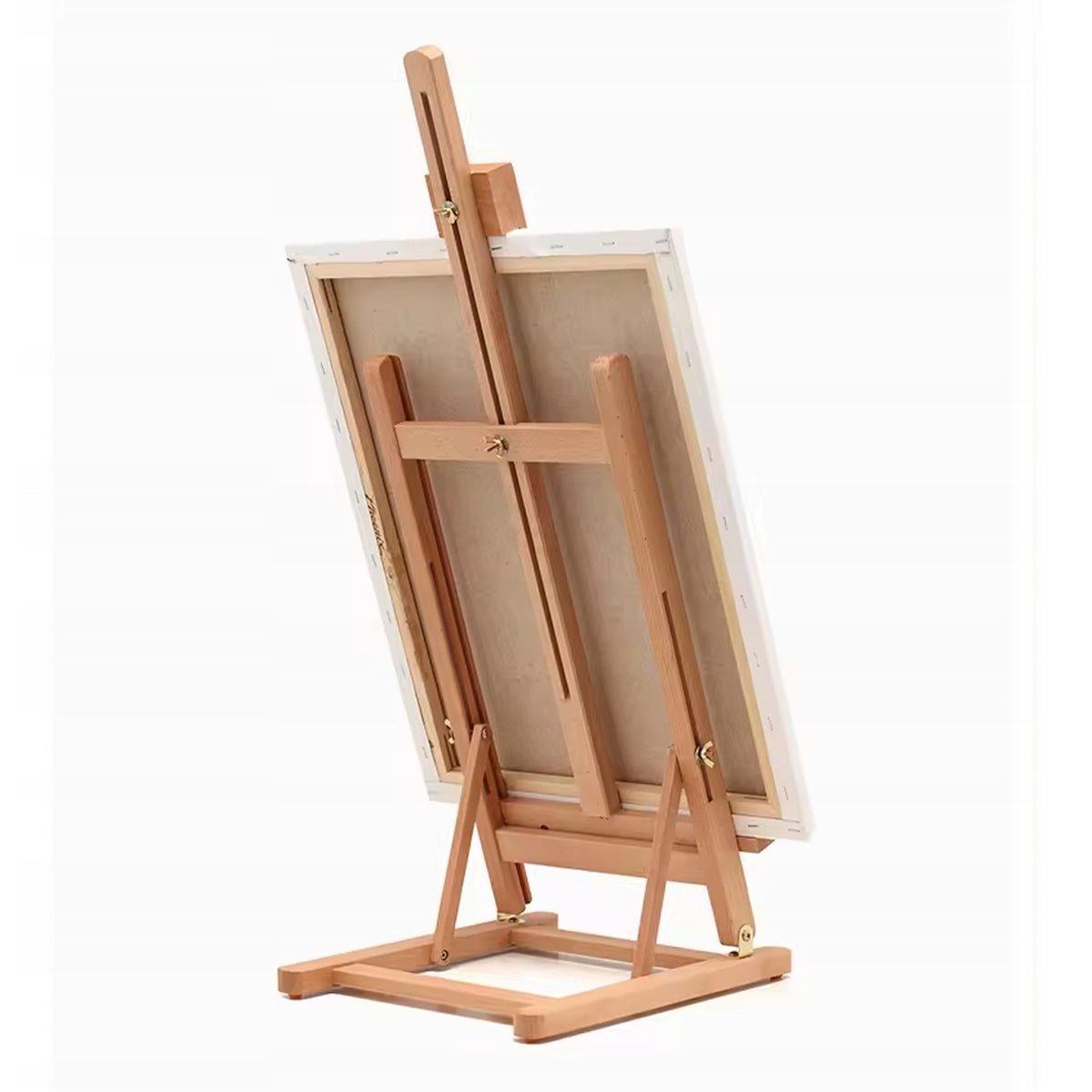 Caballete de madera ajustable plegable pino 30x7x65,5cm (7)