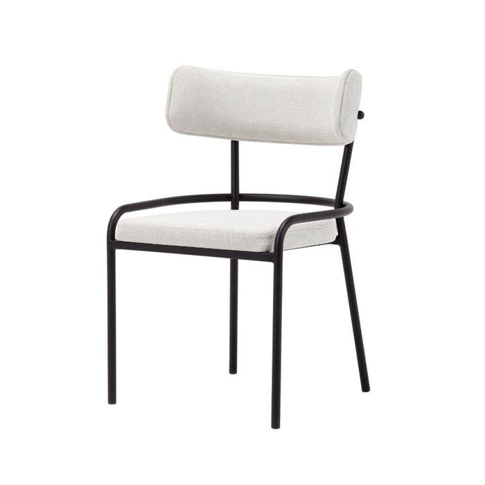 Silla Pole beige diseño minimalista 55x60x95cm