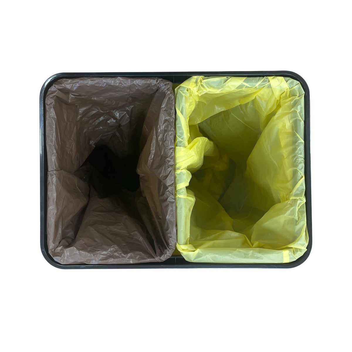 Cubo de reciclaje inteligente sin patas 15L+15L blanco 35x26x43cm (5)