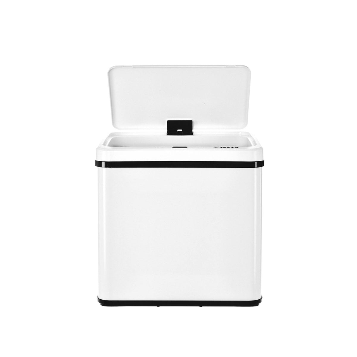 Cubo de reciclaje inteligente sin patas 15L+15L blanco 35x26x43cm (9)