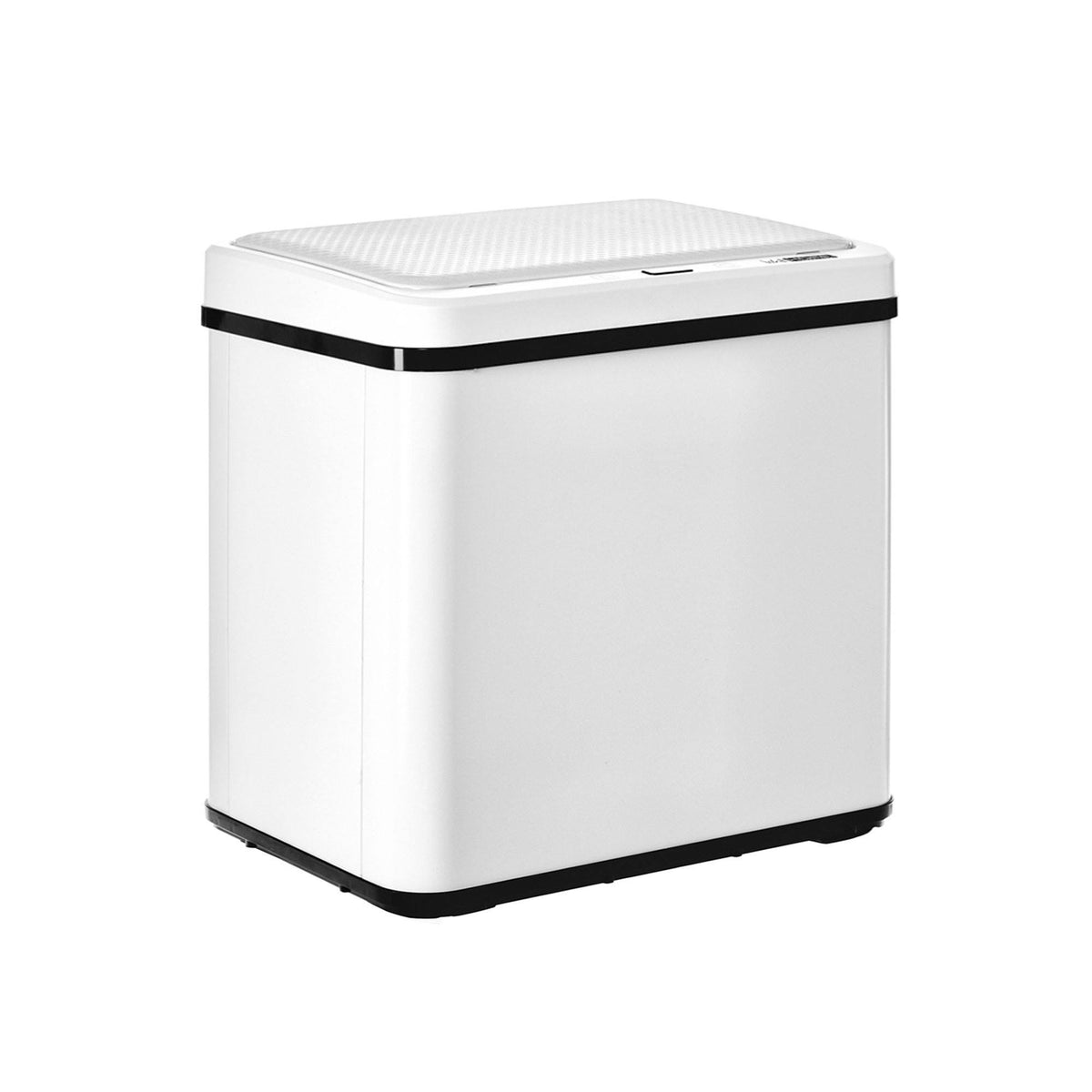Cubo de reciclaje inteligente sin patas 15L+15L blanco 35x26x43cm (10)